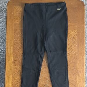 Calvin Klein Black Leggings with Gold Accent